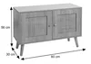 Kommode HWC-M40, Sideboard Schrank Highboard, Staufächer, Produktbild-Vorschau 10