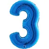 Pallone gonfiabile numero 3 blu 102cm extra large Anteprima dell’immagine prodotto 1