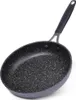 A black frying pan with a speckled interior and a black handle is shown against a white background. Náhled obrázku produktu