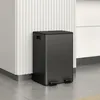 HOMCOM Mülleimer 2 x 28L Mülltrennsystem Edelstahl mit Produktbild-Vorschau 2