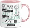 Ärztin Geschenk Becher Tasse Gott Schuf Alle Menschen Produktbild-Vorschau 1