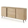 AX LIVING Sideboard mit Schubladen Sanremi Eiche Cremona Produktbild-Vorschau 4