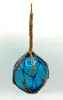 Deko Fischerkugel aus Glas meeresblau 13 cm Tauwerk Netz Produktbild-Vorschau 5