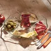 Servierteller Servierplatte Glas Teller Geschirr Produktbild-Vorschau 2