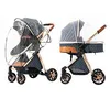 SDBABY Kombikinderwagen 3 in 1, Kunstleder, faltbar, Produktbild-Vorschau 6