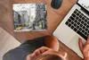 MuchoWow® Mauspad Mousepad Malerei - Stadt - Auto - Gelb Produktbild-Vorschau 3