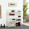 Mondeer Schuhschrank Kunststoff Schuhablage mit 6 Fächer Produktbild-Vorschau 3