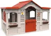 A plastic playhouse for children, designed to resemble a small chalet. Produktbild-Vorschau