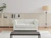 2-Sitzer Sofa aus weißem Büffelleder - CHESTERFIELD Produktbild-Vorschau 3