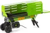 A green and black electric log splitter is shown against a white background. Náhled obrázku produktu