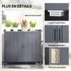 Outsunny Armoire de rangement de jardin sur pied, table de Voir les images du produit 6