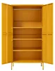 Lendo Online Lockerkast Metaal 90x50x180 cm Geel Productafbeelding-voorbeeld 4