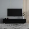 Makika TV Lowboard / Fernsehtisch - Schwarz Hochglanz Produktbild-Vorschau 5