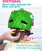 Casque de vélo pour enfants Cartoon 3D Design Vert Taille Voir les images du produit 5