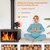 Holzofen Ventilator mit 5 Flügeln – stromlos, leise & Produktbild-Vorschau 5