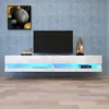 Merax TV Lowboard szafka TV biały wysoki połysk z Podgląd zdjęcia produktu 5