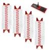 Four mop pads and one mop head are displayed against a white background. Produktbild-Vorschau