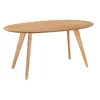 Miliboo - Esstisch skandinavisches Design oval Eiche L160 Produktbild-Vorschau 3