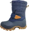 A single blue winter boot for boys, shown from the side against a white background. Voir les images du produit