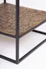 2er Set Beistelltisch Mysore 40 x 40 x 123 cm Aluminium Metall Schwarz Gold_Natur24 Produktbild-Vorschau