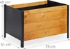 Relaxdays Letto rialzato con vello, HBD: 48 x 78 x 51 cm, Anteprima dell’immagine prodotto 4