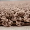 Tapis pour salon, à poils longs, couleur moka, forme ronde, Voir les images du produit 2