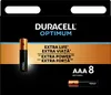 A product package for Duracell Optimum AAA batteries. Náhled obrázku produktu