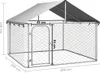 vidaXL Vonkajšia búda pre psov so strechou 200x200x150 cm Náhľad obrázku produktu 7