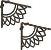 Supports d'étagères Relaxdays, lot de 2, fonte, motif Voir les images du produit 1