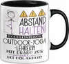 Outdoor-Yoga-Lehrerin Tasse Geschenk Lustig Abstand Halten Produktbild-Vorschau 1