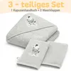 Baby Kapuzenhandtuch Set mit 2 Waschlappen. Baby Handtuch Produktbild-Vorschau 3