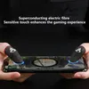 A person's hands are holding a smartphone, with two finger sleeves on their index fingers, suggesting a gaming context. Produktbild-Vorschau