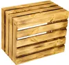 3 x Schuhschrank Schuhregal aus geflammten Holzkisten Produktbild-Vorschau 7