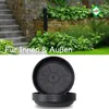 Blumentopf Untersetzer Rund Ø 14 cm in Schwarz für Außen & Produktbild-Vorschau 4