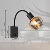 GLOBO 54309WB TOKKI Wandleuchte Metall schwarz matt, 1x E14 Produktbild-Vorschau 7