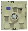 A close-up view of a cream-colored electrical component with various metal connectors and markings. Produktbild-Vorschau