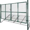 vidaXL Porte de clôture double en acier revêtu par poudre Voir les images du produit 1