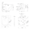 Rainsworth Hänge WC Spülrandlos Toilette - 360° Einloch Produktbild-Vorschau 5