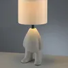 JUST LIGHT LED Tischleuchte TED Stoffschirm beige H 14cm Produktbild-Vorschau 4