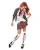 Zombie Schülerin Kostüm für Halloween Damen Größe: M 40-42 Produktbild-Vorschau 1