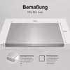 Arbeitsplatte aus Edelstahl 1200x500x20mm Produktbild-Vorschau 4