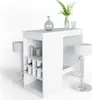 Bartisch-Set Vicco Ross Weiß 115 x 50 cm mit 2 Barhockern, Produktbild-Vorschau 7
