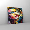 Bilder auf glas - Mädchen Gesicht - 50x50cm - Glasbilder - Produktbild-Vorschau 4