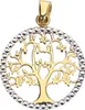 Ketten Anhänger Lebensbaum in bicolor echt Gold 333 (8 kt) Produktbild-Vorschau 1