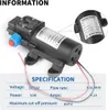 Samozasysająca pompa wodna 12 V 45 l/min 85 psi 58 bar z Podgląd zdjęcia produktu 3