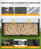 Holzlager Außen 235 x 25 x 115 cm, Kaminholzregal Metall Produktbild-Vorschau 4