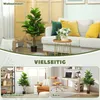 HOMCOM Künstliche Geigen-Feigenbaum 110cm Kunstpflanze, Produktbild-Vorschau 5