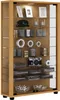 LumoMini Vitrinenschrank 2 Glastüren Buche Nachbildung. Produktbild-Vorschau 1