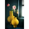 PIP STUDIO Vase Metal medium ockergelb 24 x 40 cm Produktbild-Vorschau 4
