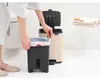 Brabantia Bo, 7 L, Obdĺžnikový, Oceľ, Béžová, Plast, Pedál Náhľad obrázku produktu 19